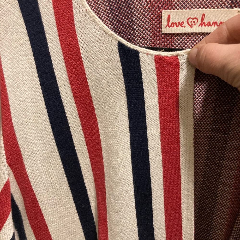 NWOT Hanna Andersson Striped Open Cardigan